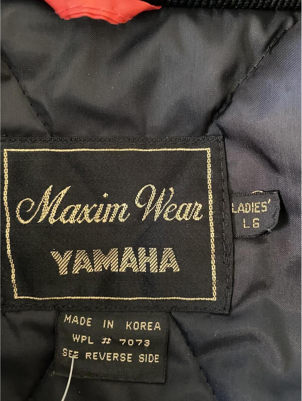 Vintage Maxim Wear Yamaha Ladies' Red and Black Motorcycle Jacket Size Large - Picture 3 of 9